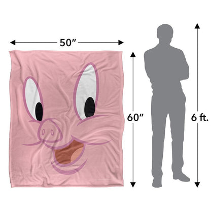 Multicoloured - Pack Shot - Looney Tunes Porky Pig Blanket