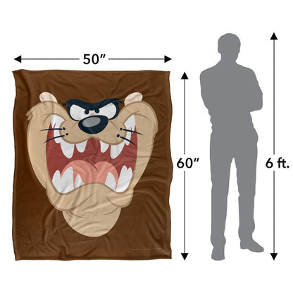 Multicoloured - Pack Shot - Looney Tunes Taz Blanket