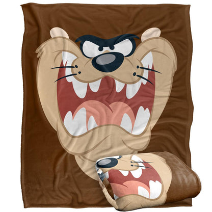 Multicoloured - Side - Looney Tunes Taz Blanket