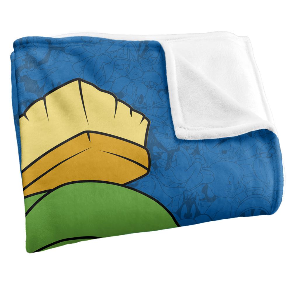 Multicoloured - Back - Looney Tunes Character Collage Marvin The Martian Blanket