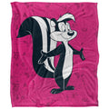 Multicoloured - Front - Looney Tunes Character Collage Pepe Le Pew Blanket