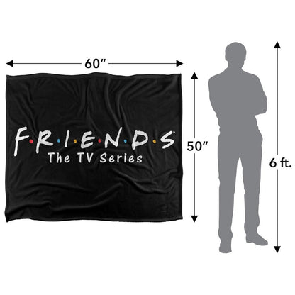 Multicoloured - Pack Shot - Friends Logo Blanket