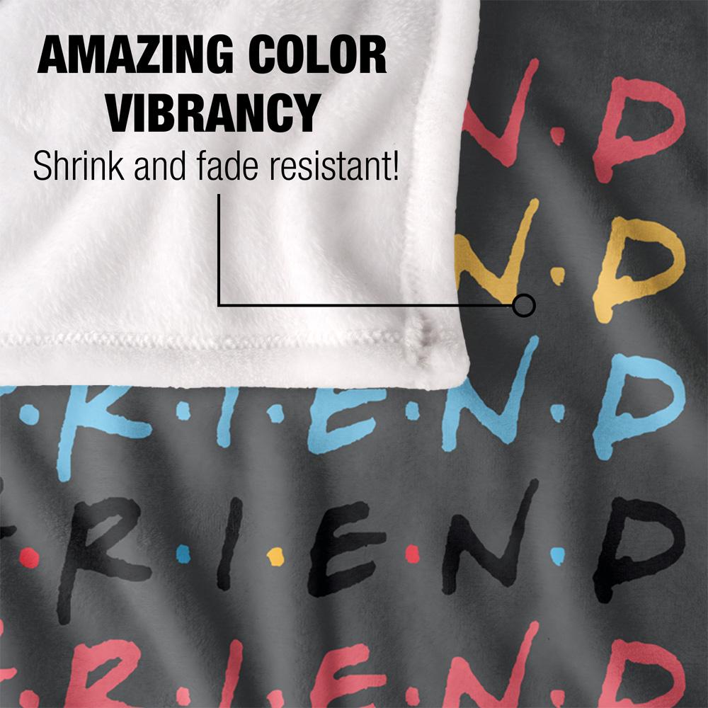Multicoloured - Lifestyle - Friends Stacked Logo Blanket