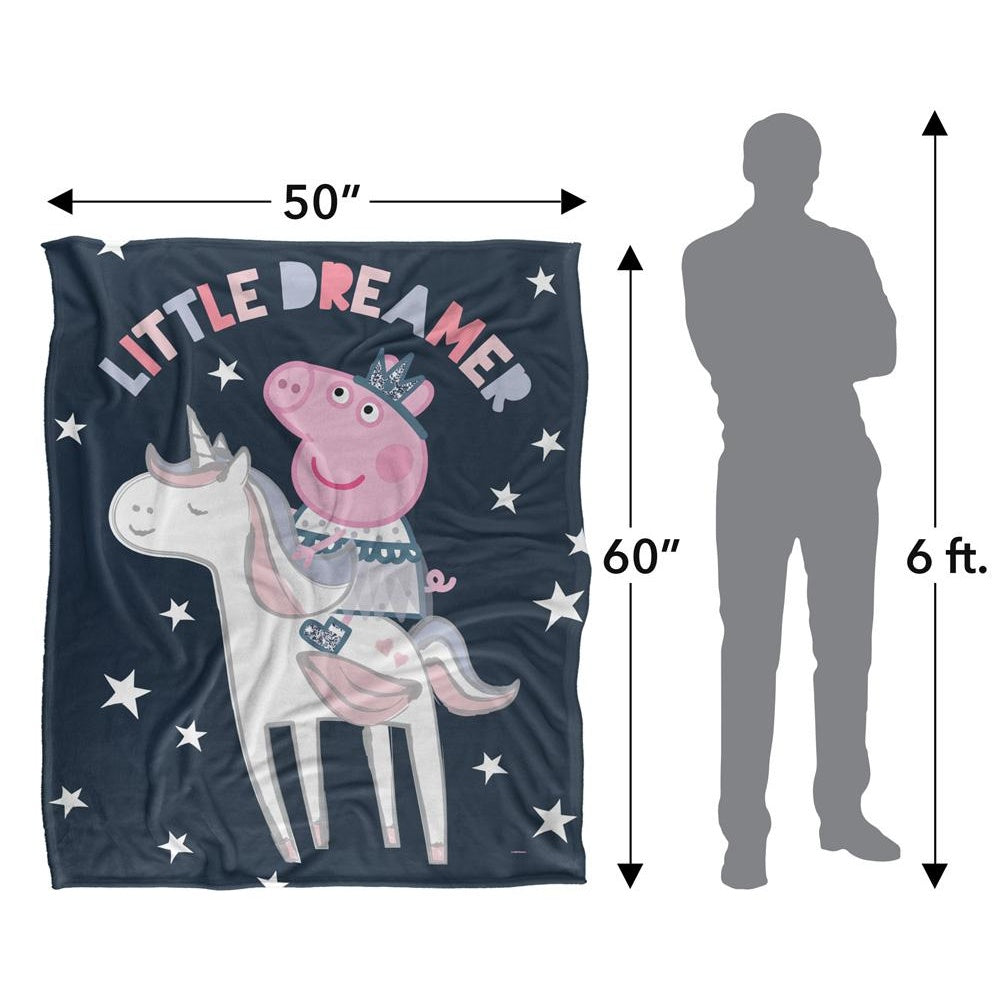 White - Pack Shot - Peppa Pig Little Dreamer Blanket