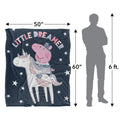 White - Pack Shot - Peppa Pig Little Dreamer Blanket