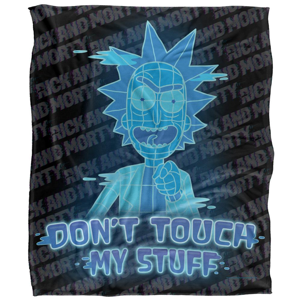Multicoloured - Front - Rick And Morty Don´t Touch My Stuff Blanket