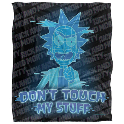 Multicoloured - Front - Rick And Morty Don´t Touch My Stuff Blanket