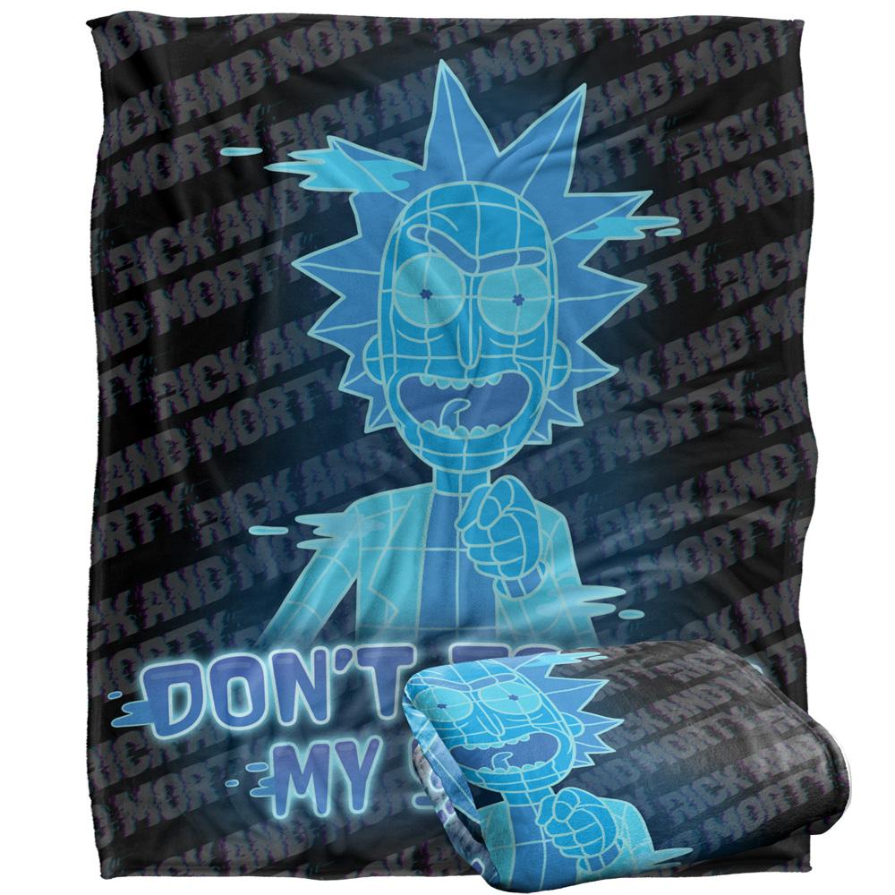Multicoloured - Side - Rick And Morty Don´t Touch My Stuff Blanket