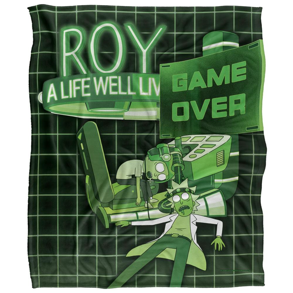 Multicoloured - Front - Rick And Morty Roy Blanket