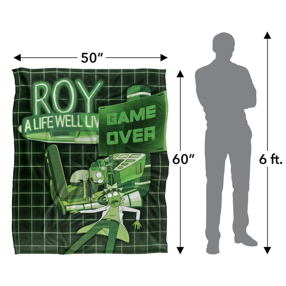Multicoloured - Pack Shot - Rick And Morty Roy Blanket