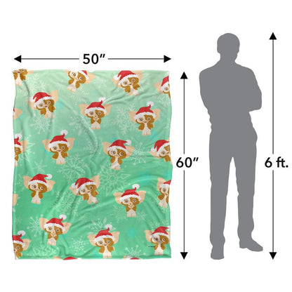 Multicoloured - Pack Shot - Gremlins All-Over Print Gizmo Blanket