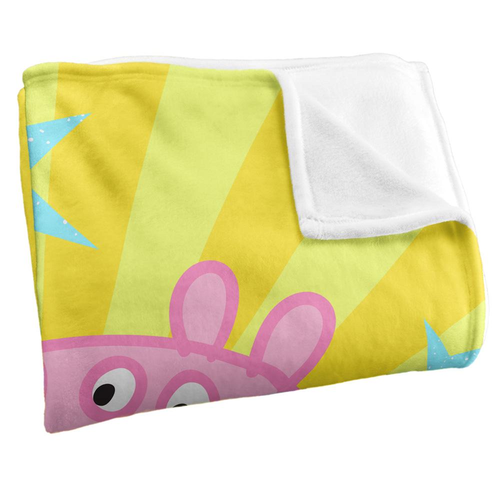 White - Back - Peppa Pig High Five Peppa And George Blanket