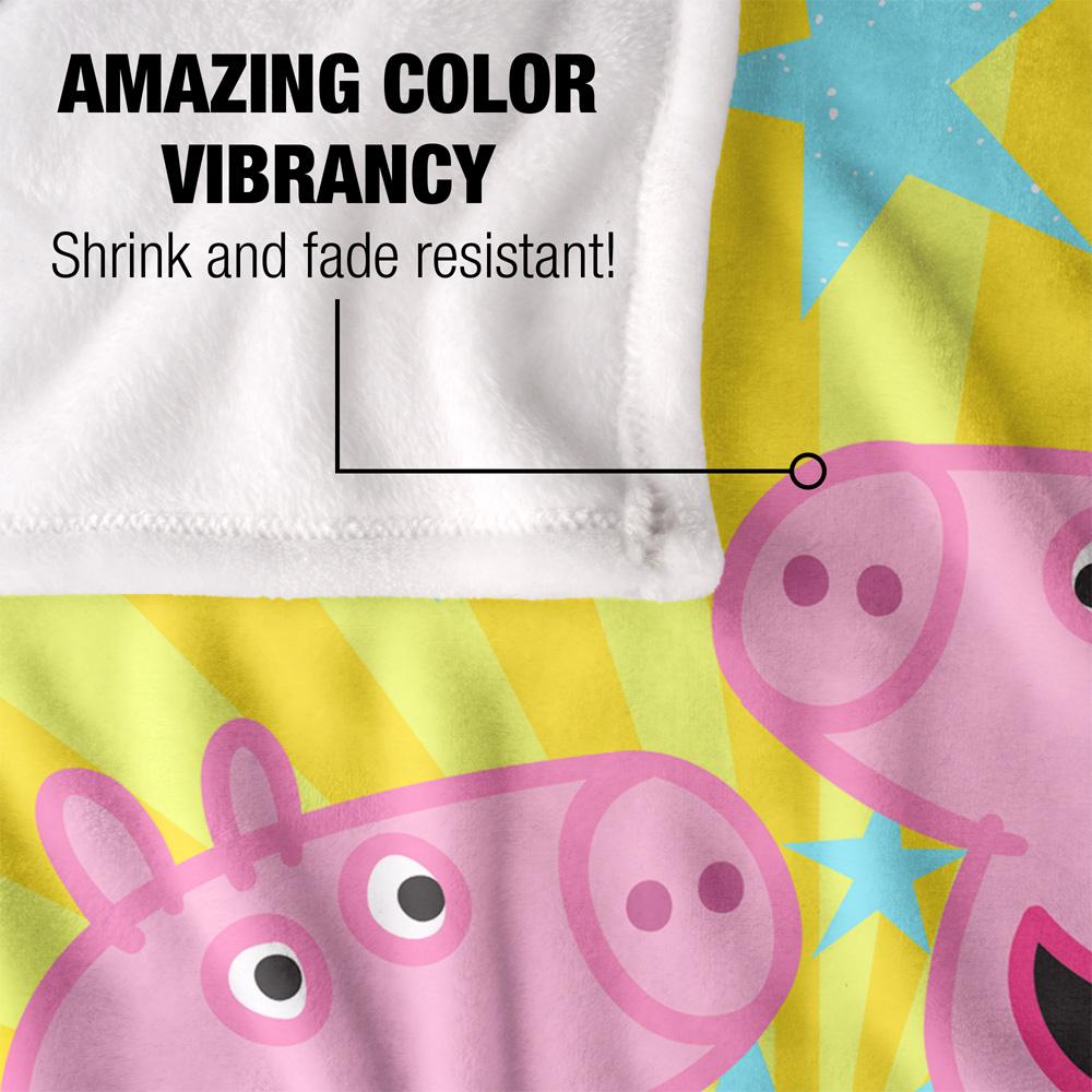 White - Lifestyle - Peppa Pig High Five Peppa And George Blanket