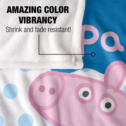 White - Lifestyle - Peppa Pig Logo Blanket