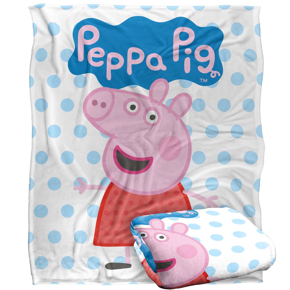 White - Side - Peppa Pig Logo Blanket