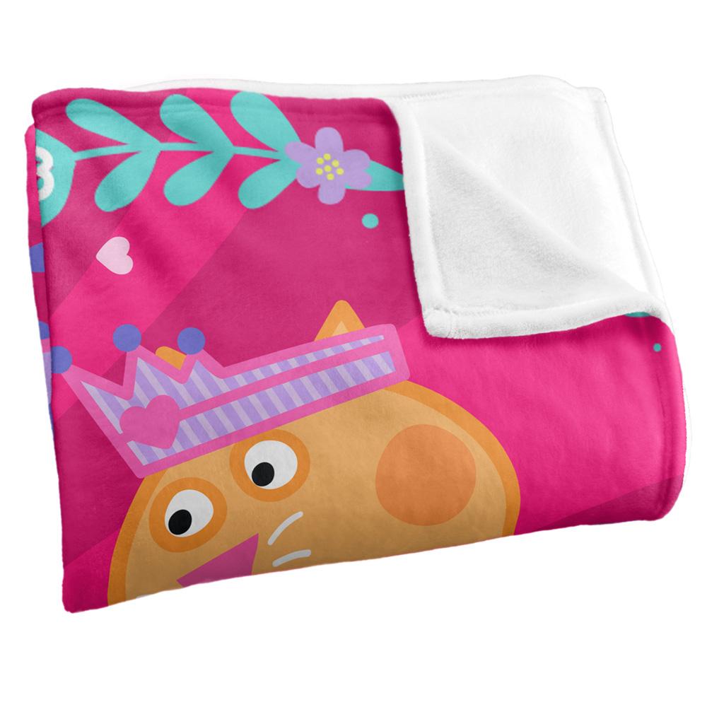 White - Back - Peppa Pig Peppa, Suzy, Candy Friends Blanket