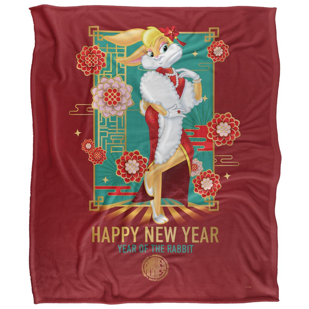 Multicoloured - Front - Looney Tunes Year Of  The Rabbit Lola Bunny Chinese New Year Blanket