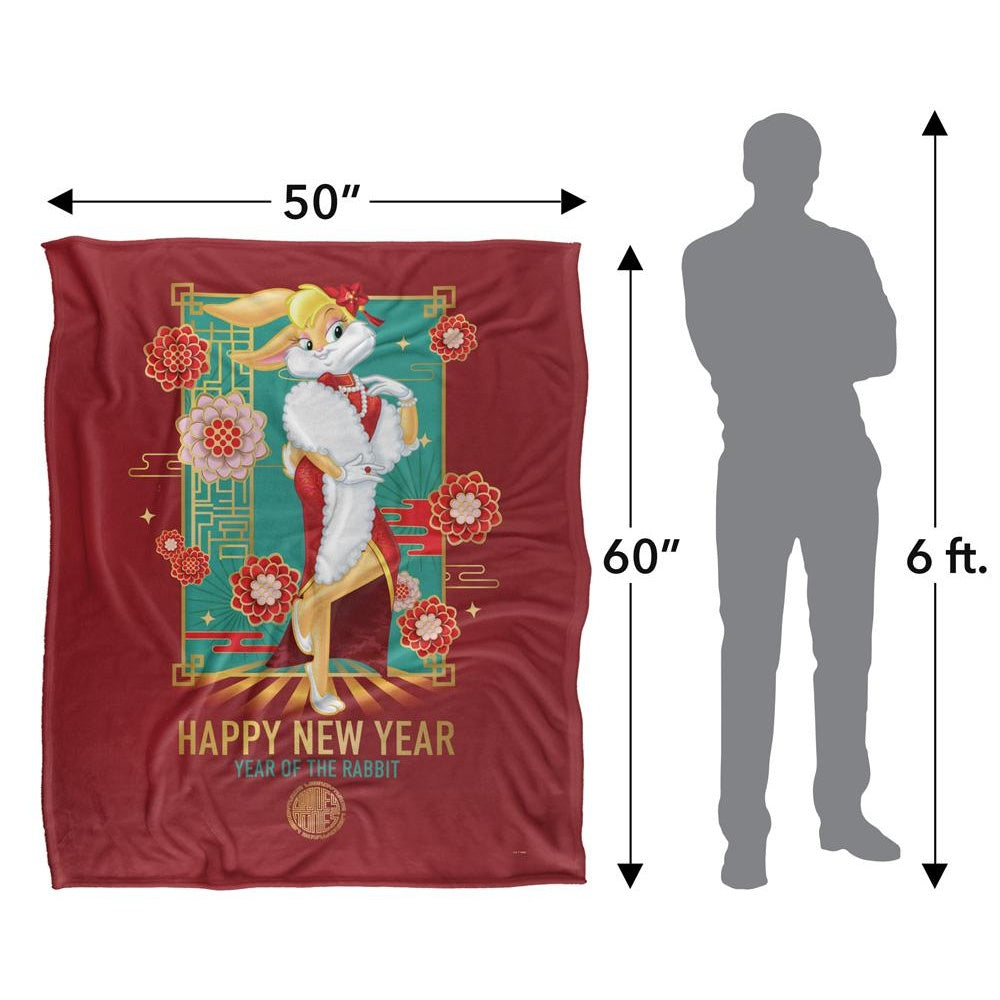 Multicoloured - Pack Shot - Looney Tunes Year Of  The Rabbit Lola Bunny Chinese New Year Blanket