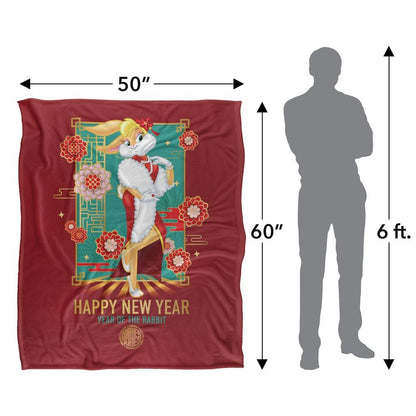 Multicoloured - Pack Shot - Looney Tunes Year Of  The Rabbit Lola Bunny Chinese New Year Blanket
