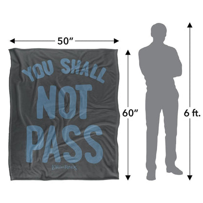 Multicoloured - Pack Shot - Lord Of The Rings You Shall Not Pass Blanket