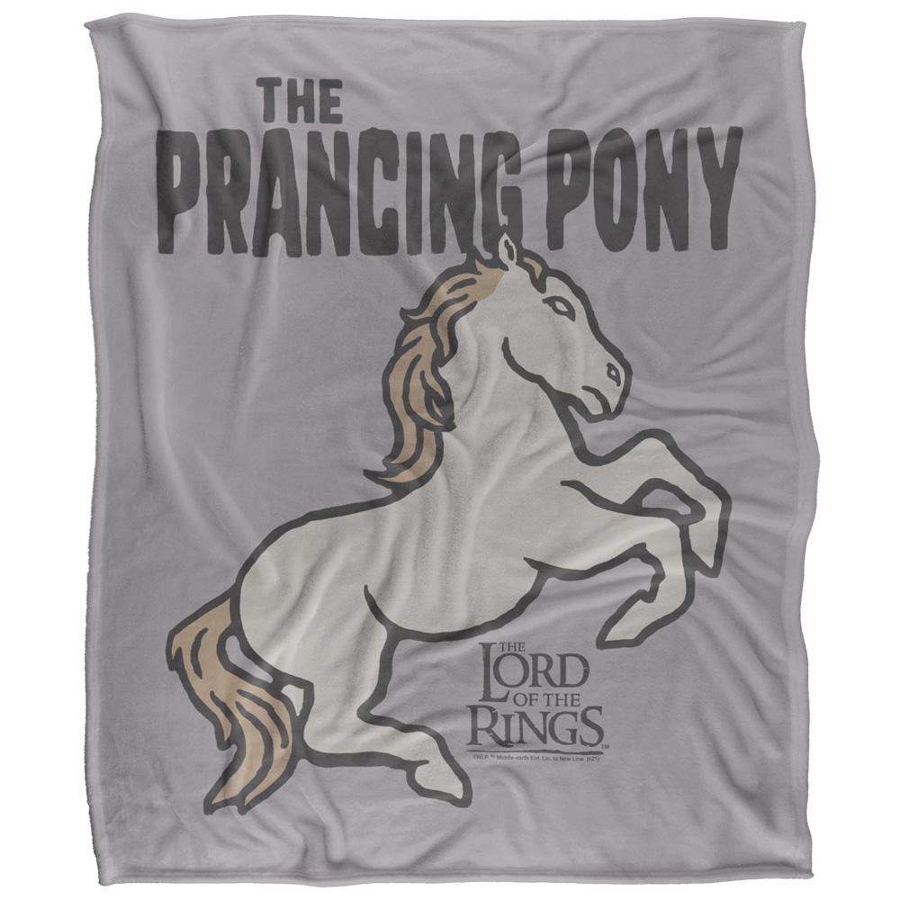 Multicoloured - Front - Lord Of The Rings Prancing Pony Blanket