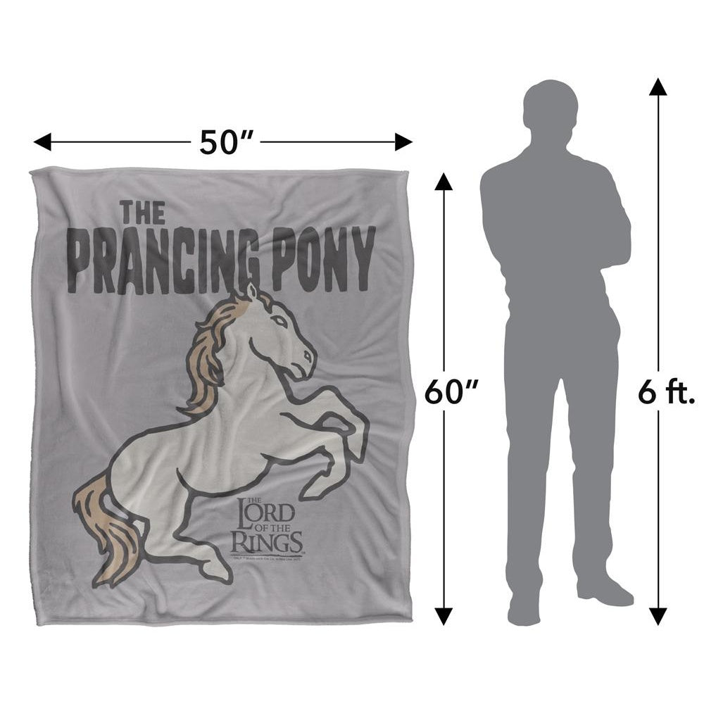 Multicoloured - Pack Shot - Lord Of The Rings Prancing Pony Blanket