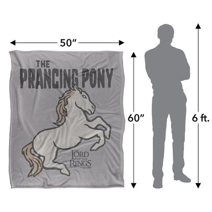 Multicoloured - Pack Shot - Lord Of The Rings Prancing Pony Blanket