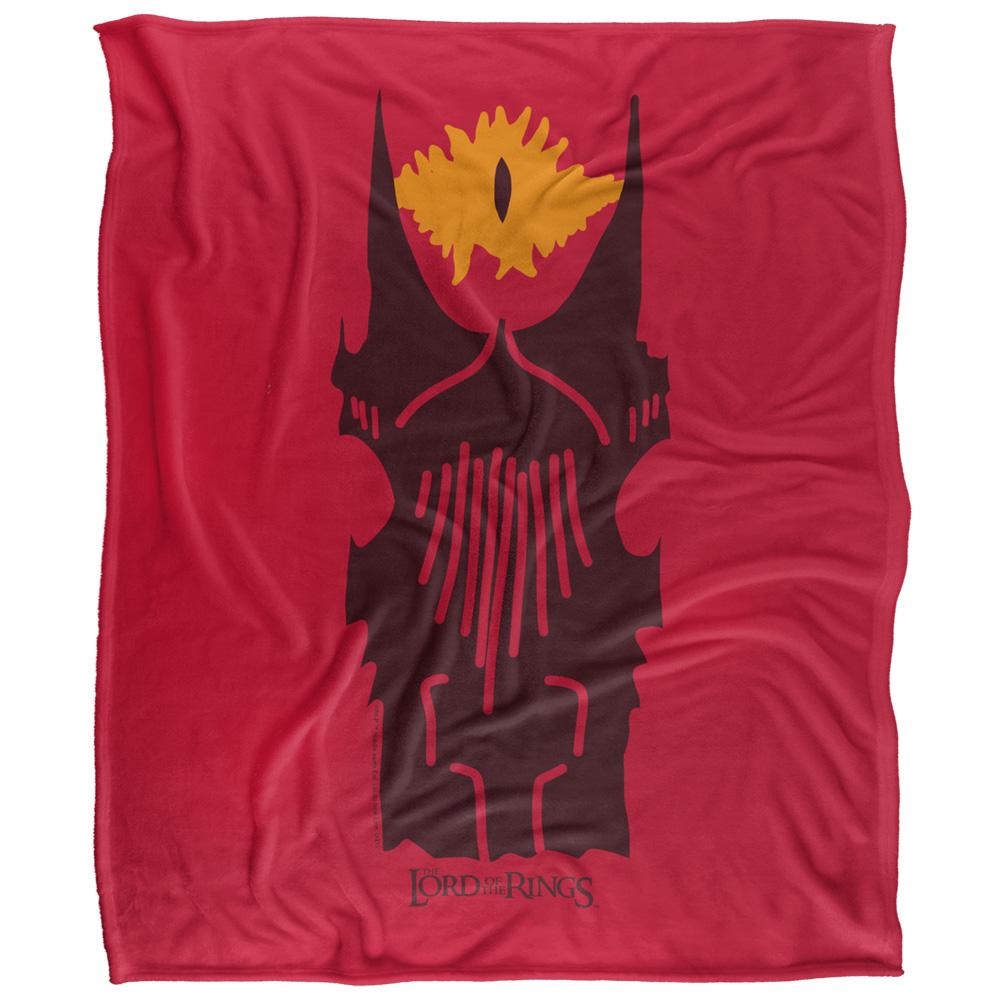 Multicoloured - Front - Lord Of The Rings Eye Of Sauron Doodle Blanket