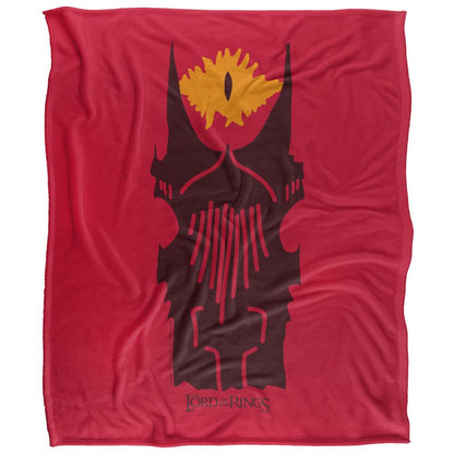 Multicoloured - Front - Lord Of The Rings Eye Of Sauron Doodle Blanket