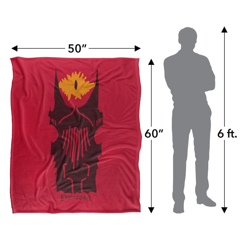 Multicoloured - Pack Shot - Lord Of The Rings Eye Of Sauron Doodle Blanket