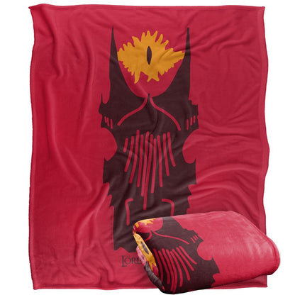 Multicoloured - Side - Lord Of The Rings Eye Of Sauron Doodle Blanket