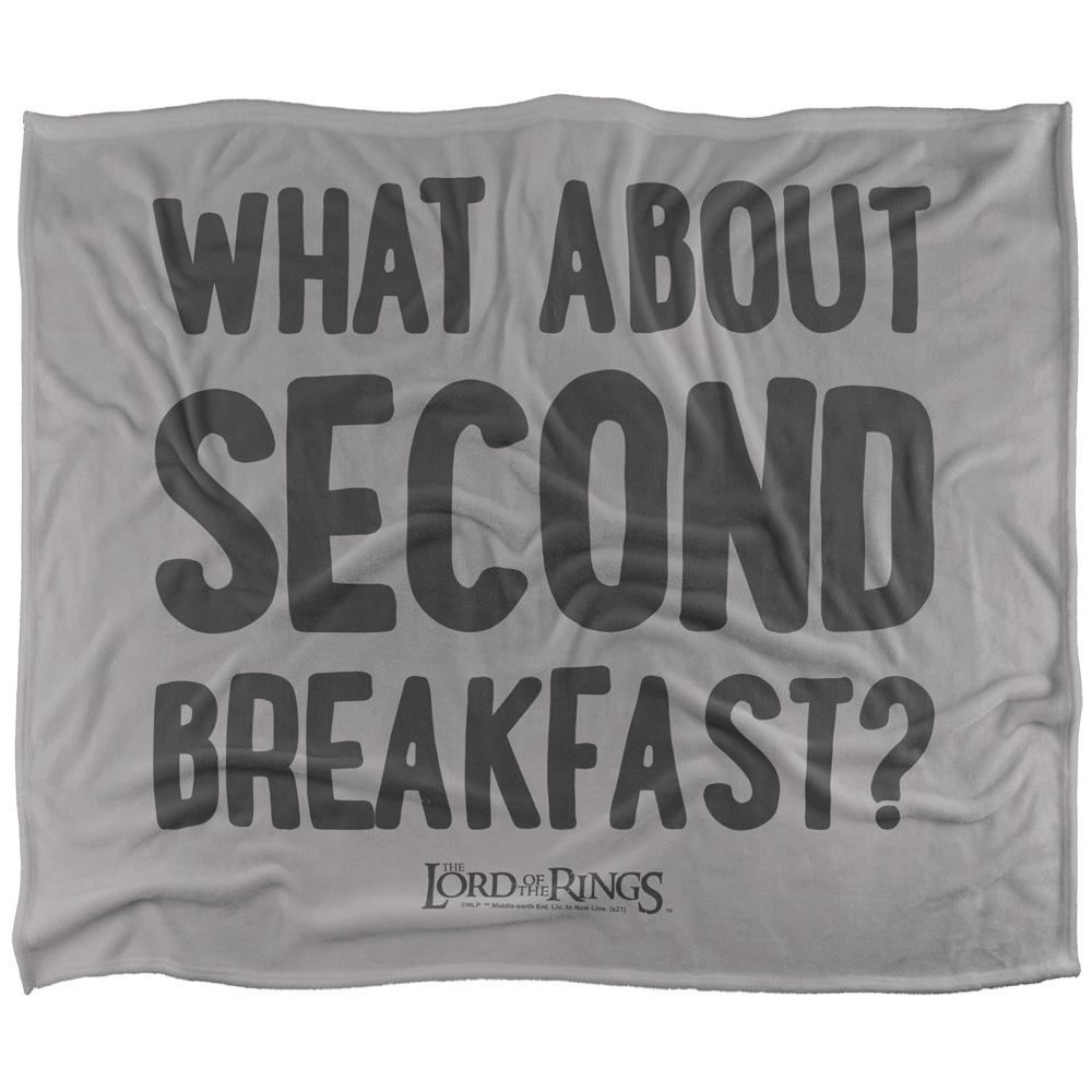 Multicoloured - Front - Lord Of The Rings Second Breakfast Quote Blanket