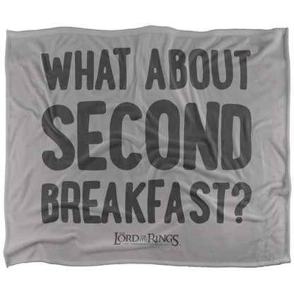Multicoloured - Front - Lord Of The Rings Second Breakfast Quote Blanket