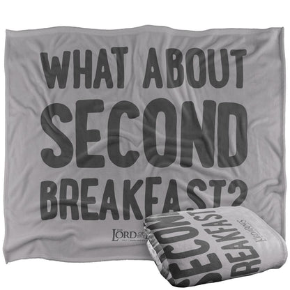 Multicoloured - Side - Lord Of The Rings Second Breakfast Quote Blanket