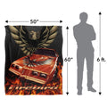 Multicoloured - Pack Shot - Pontiac Firebird Flames Blanket
