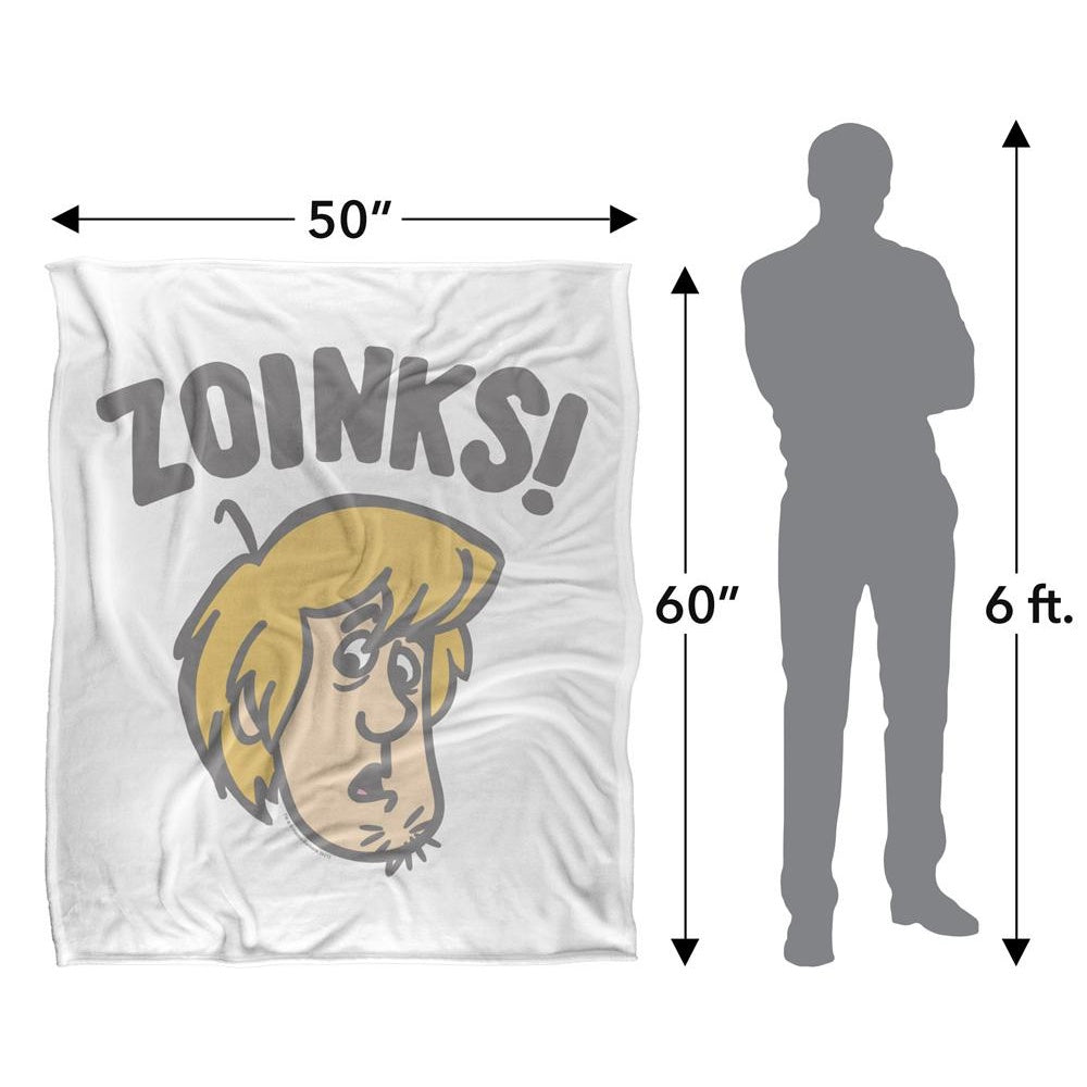 Multicoloured - Pack Shot - Scooby Doo Zoinks Shaggy Blanket