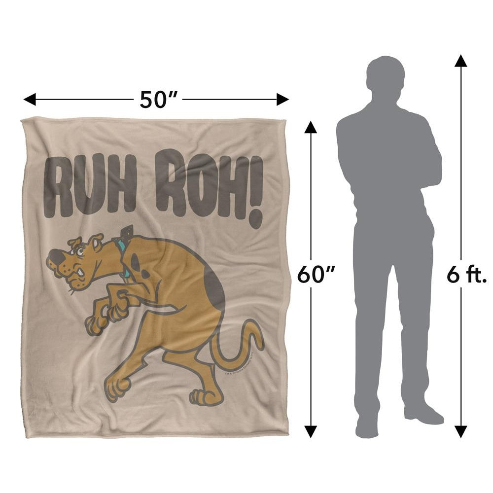 Multicoloured - Pack Shot - Scooby Doo Ruh Roh Blanket
