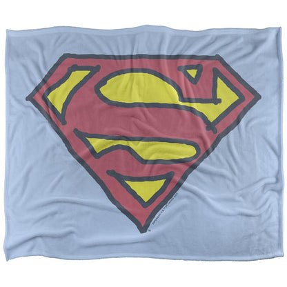 Multicoloured - Front - Superman Hand Drawn Logo Blanket