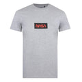 Grey - Front - NASA Mens Box Logo T-Shirt