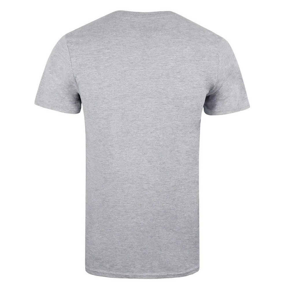 Grey - Back - NASA Mens Box Logo T-Shirt