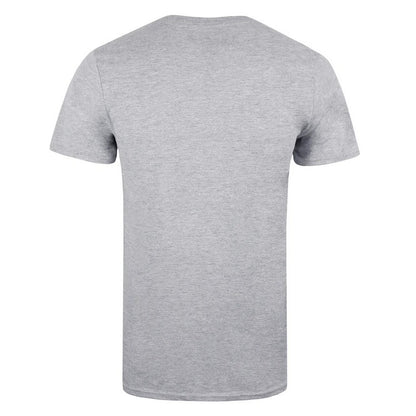 Grey - Back - NASA Mens Box Logo T-Shirt
