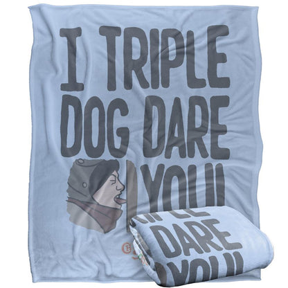 Multicoloured - Side - A Christmas Story Triple Dog Dare Blanket