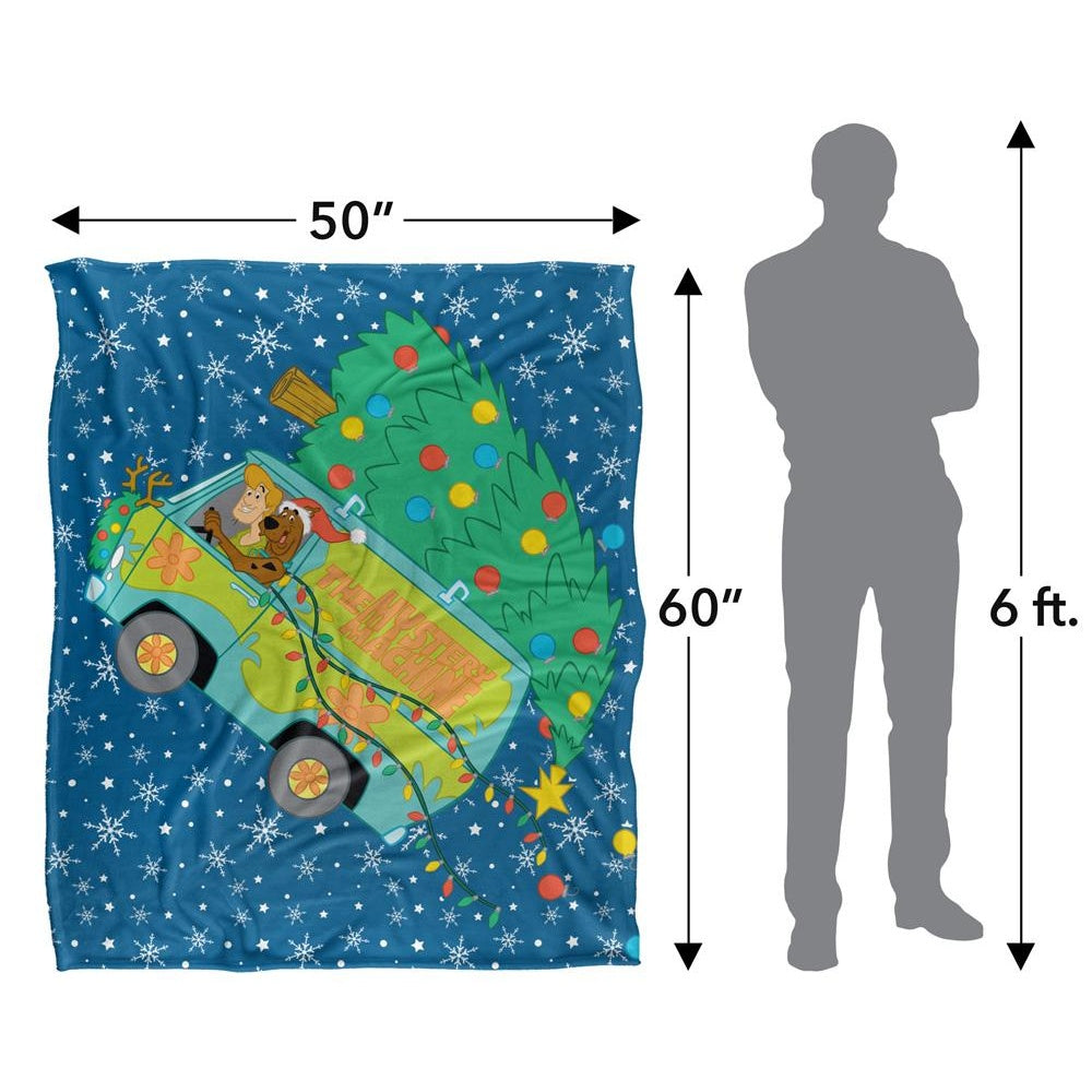 Multicoloured - Pack Shot - Scooby Doo Christmas Tree Blanket