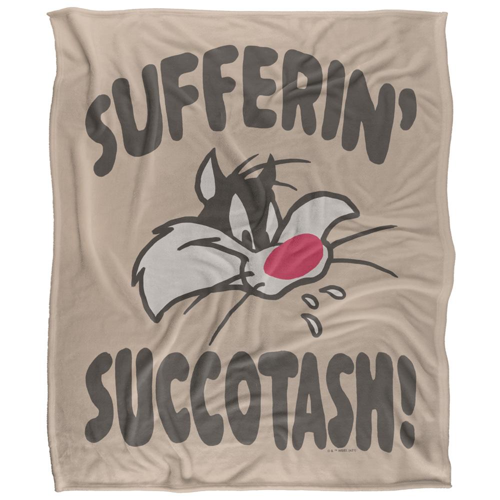 Multicoloured - Front - Looney Tunes Sufferin Succotash Doodle Blanket
