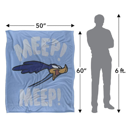 Multicoloured - Pack Shot - Looney Tunes Meep Meep Doodle Blanket