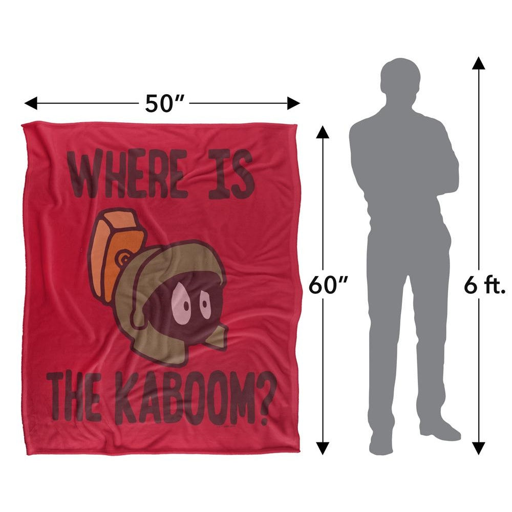 Multicoloured - Pack Shot - Looney Tunes Wheres The Kaboom? Doodle Blanket