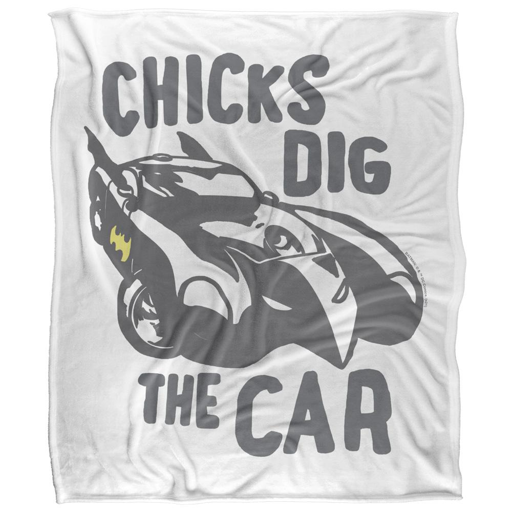Multicoloured - Front - Batman Chicks Dig The Car Blanket