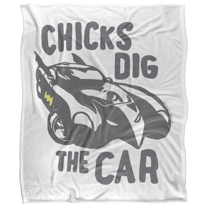Multicoloured - Front - Batman Chicks Dig The Car Blanket