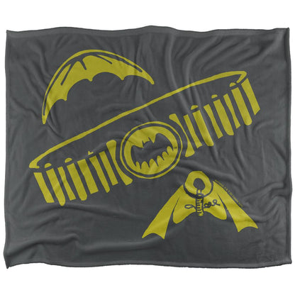 Multicoloured - Front - Batman Doodle Blanket