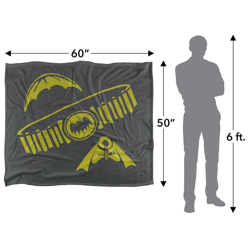 Multicoloured - Pack Shot - Batman Doodle Blanket